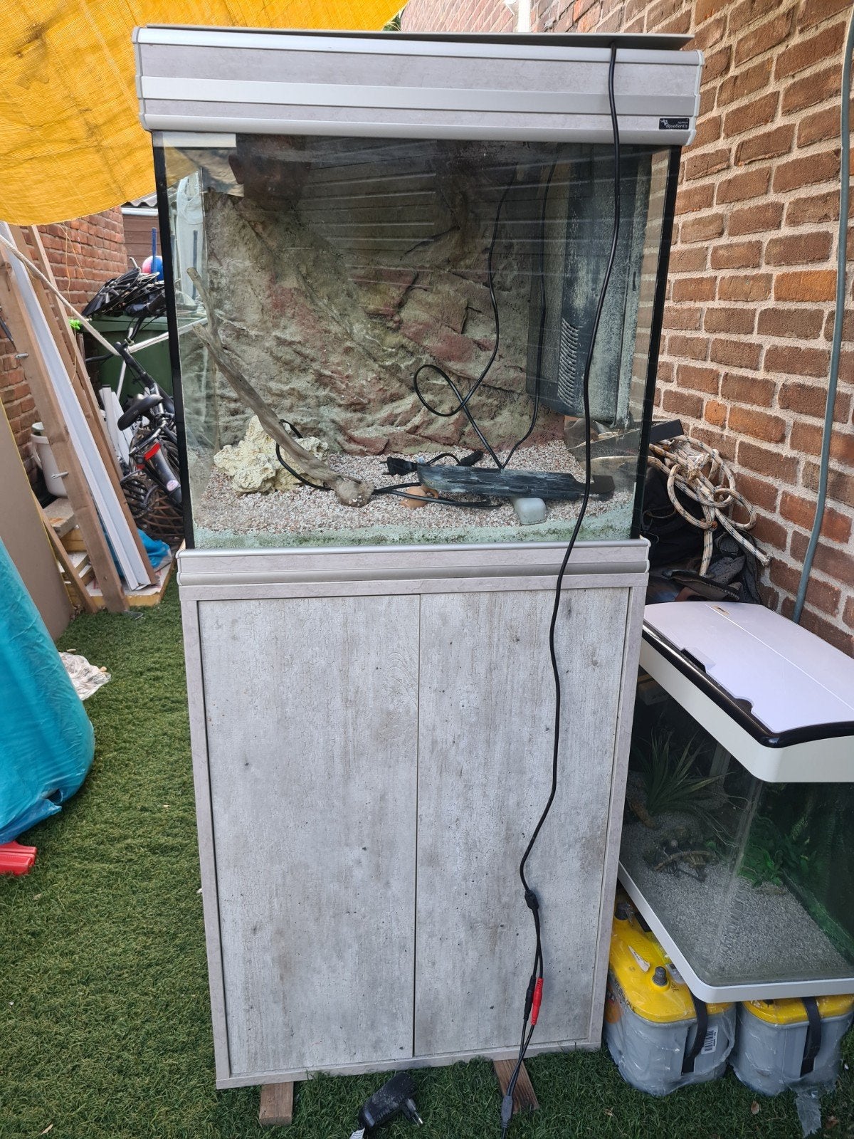 Mooie aqualantis aquarium met kast, Dieren en Toebehoren, Vissen | Aquaria en Toebehoren, Gebruikt, Leeg aquarium, Aquatlantis