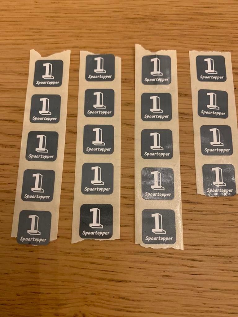19 Spaartopper spaarzegels Plus, Plus, Ophalen