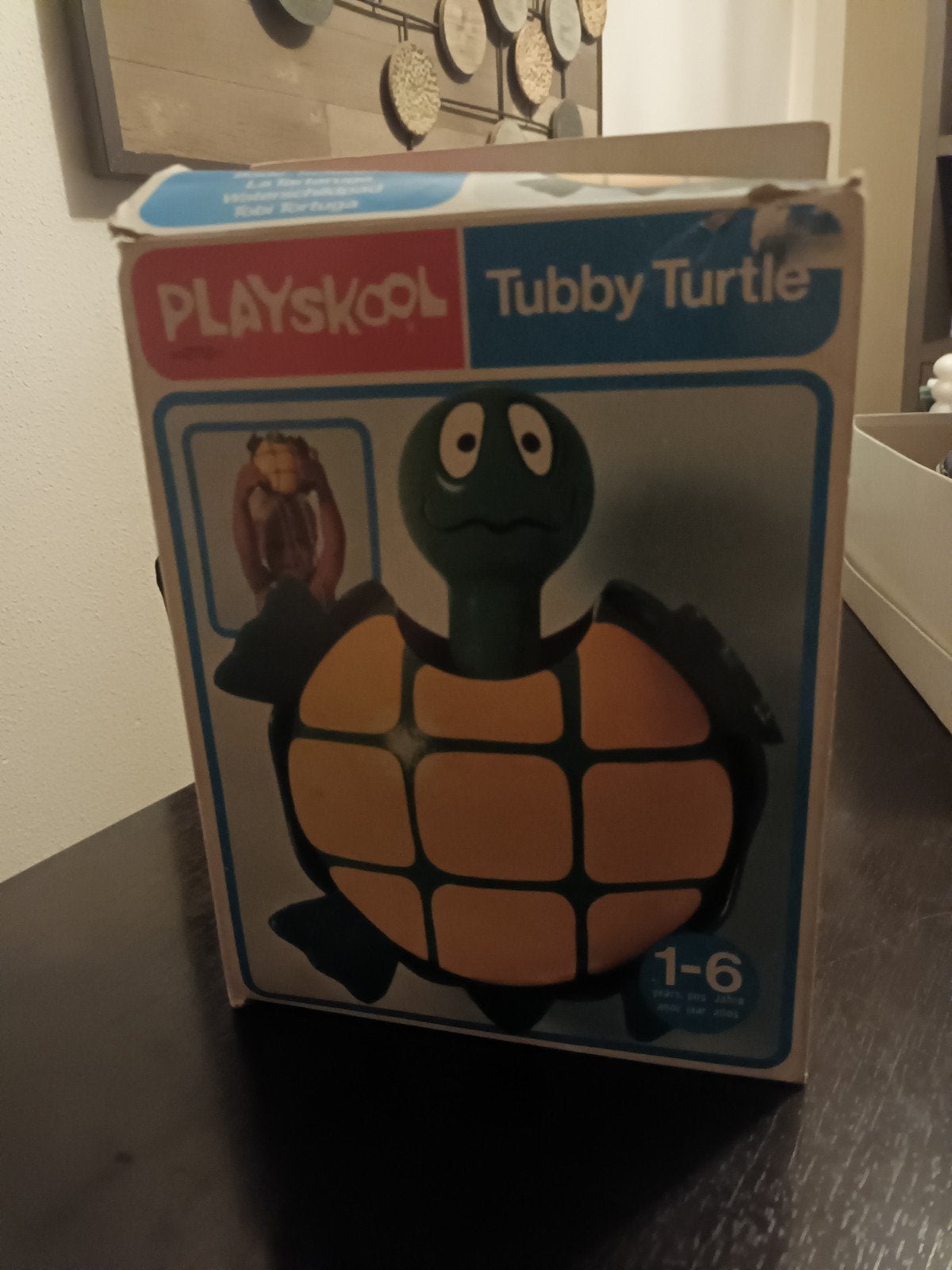 vinted 1981 Playskool Tubby Turtle badspeeltje met originele, Kinderen en Baby's, Ophalen of Verzenden, Zo goed als nieuw, Overige typen