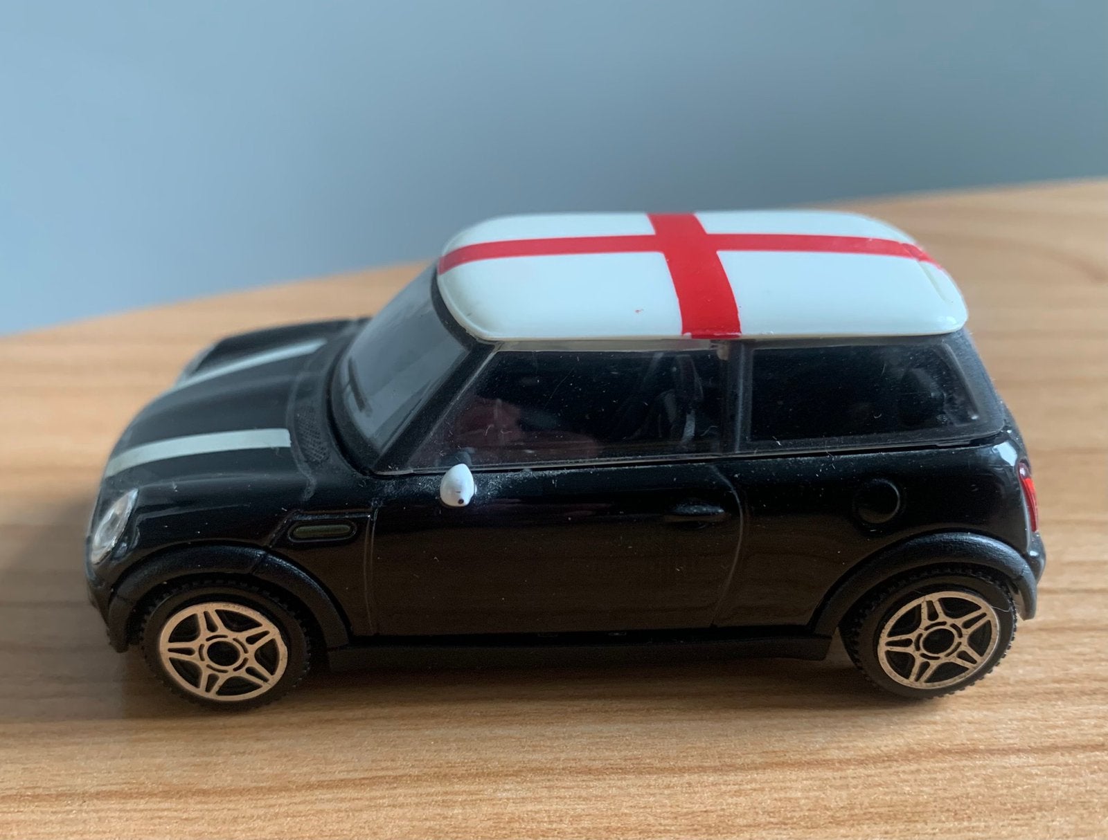 Zwarte Wingo Mini Cooper modelauto, Ophalen of Verzenden, Zo goed als nieuw, Auto, Overige merken