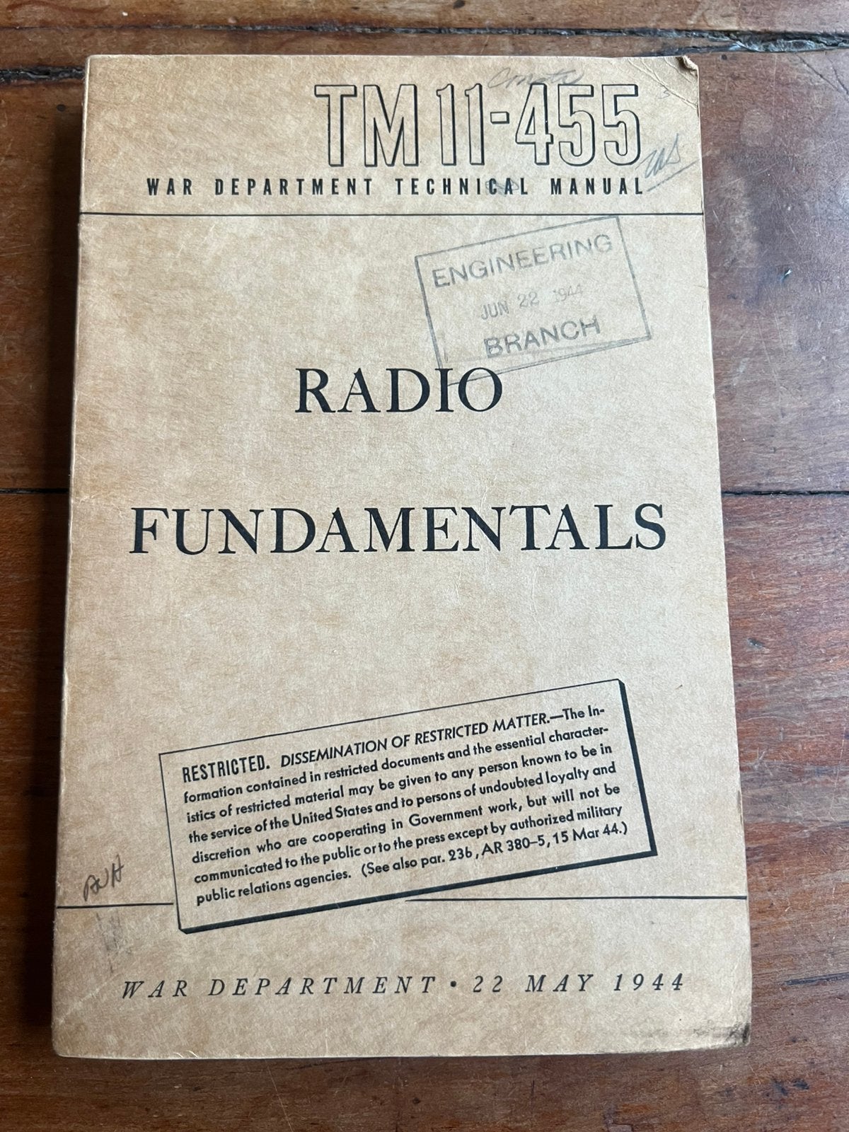 WOII Amerikaans Radio Communicatie voorschrift techniek 1944, Amerika, Verzenden, Overige typen
