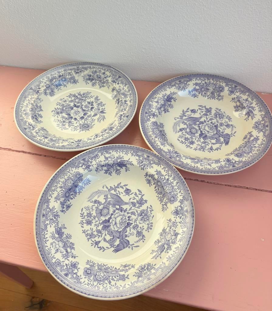 Antieke Gustavsberg Fasan  Borden, Antiek en Kunst, Antiek | Servies los, Verzenden
