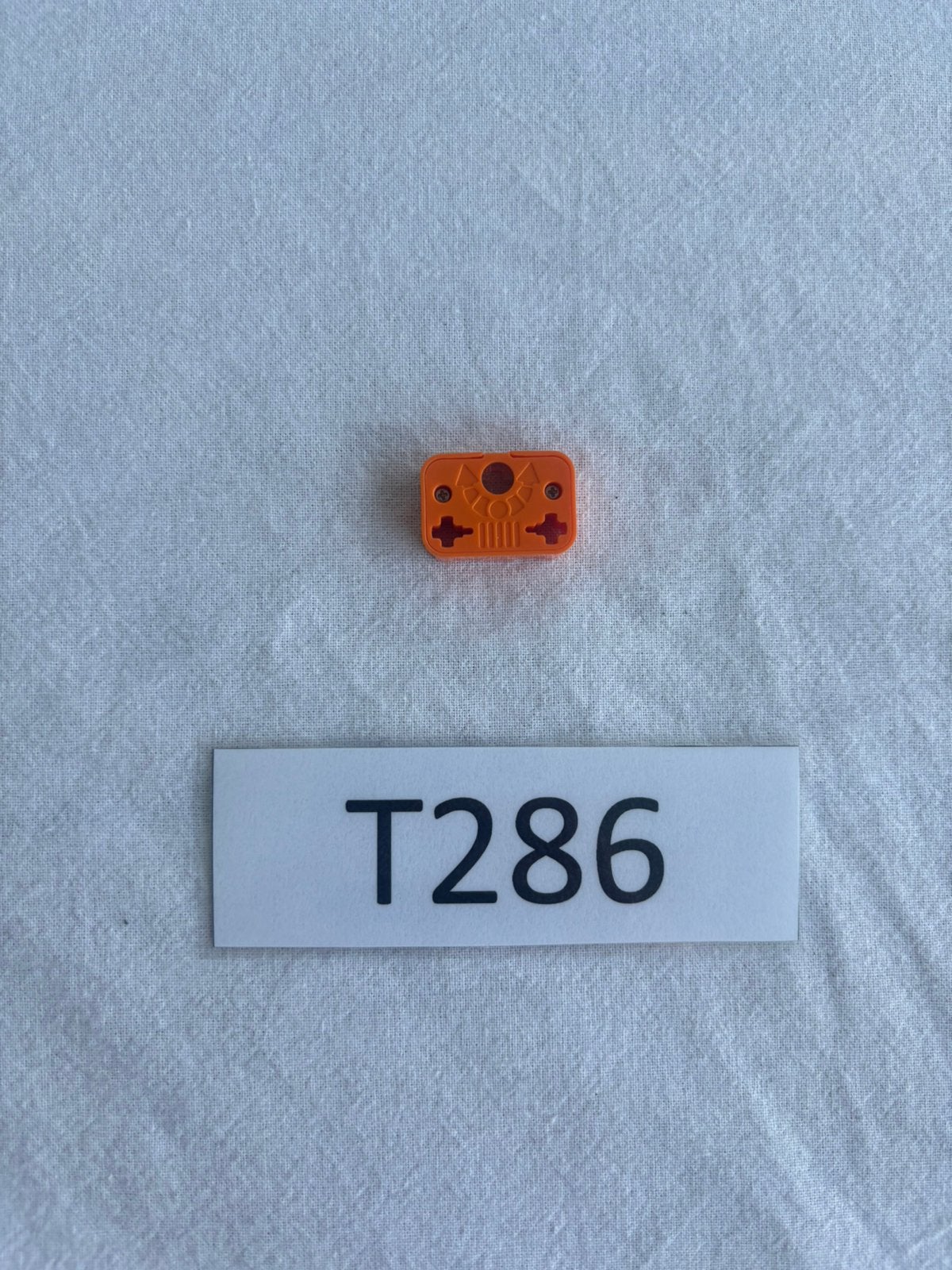 Lego Technic connector met springveer oranje - T286, Kinderen en Baby's, Lego, Lego, Lego, Ophalen of Verzenden