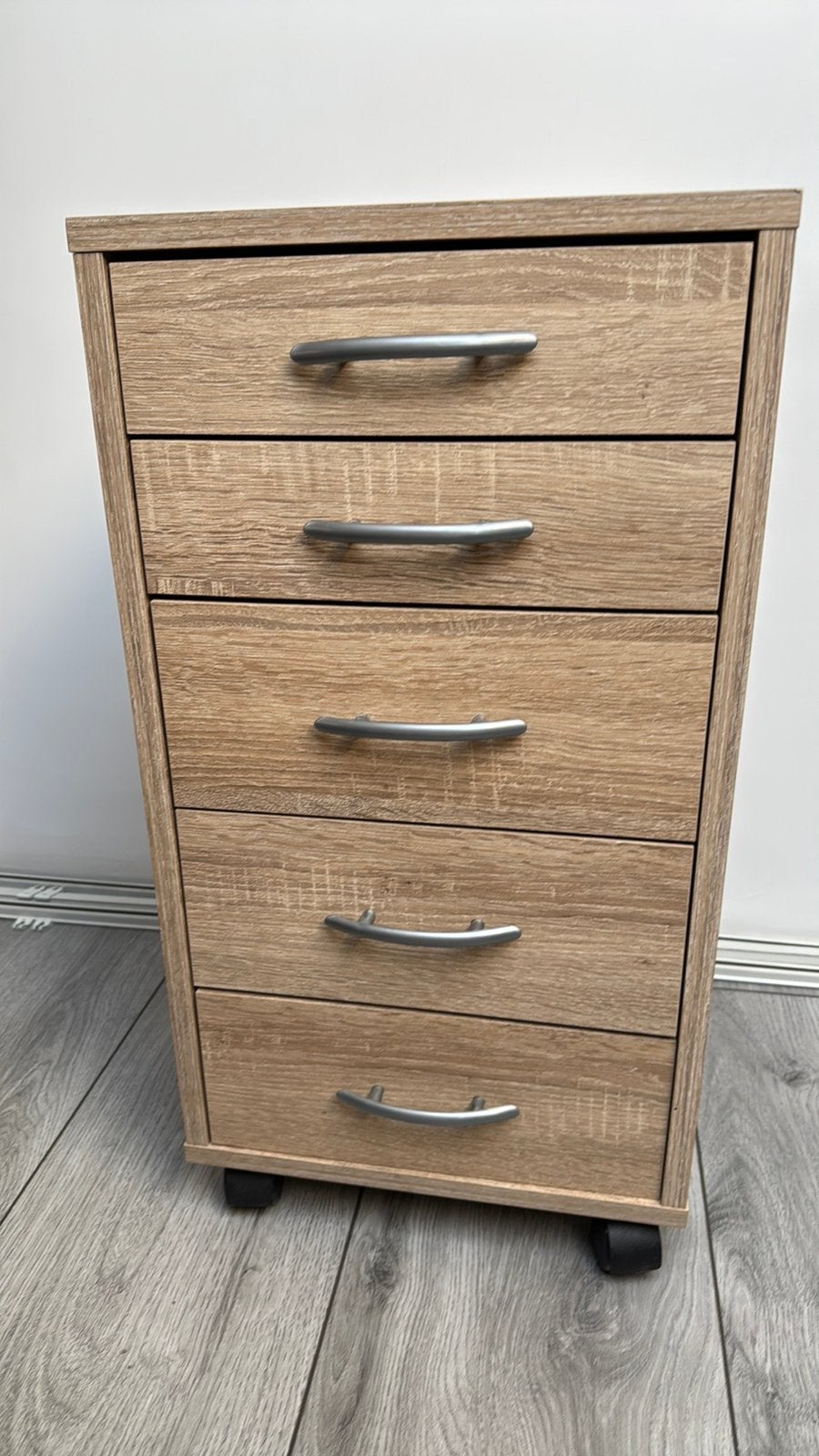 Ladeblok Freddy - 5 lades - eikenkleur - 63,5x33x38 cm, Huis en Inrichting, Kasten | Ladekasten, Ophalen, Zo goed als nieuw, Minder dan 100 cm