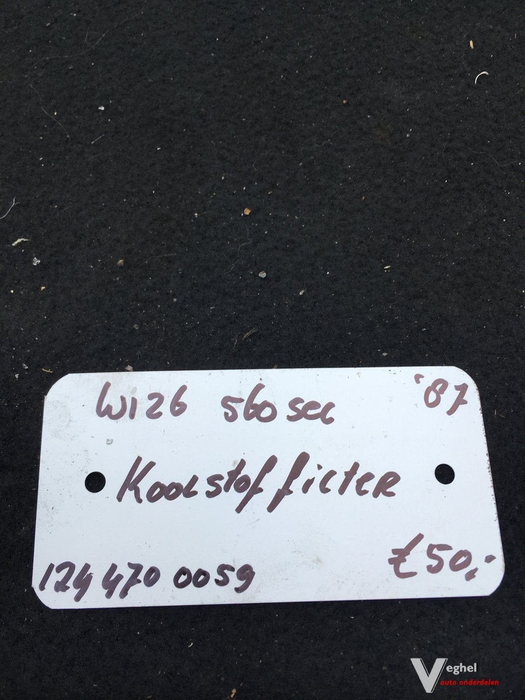 Mercedes W126 560 SEL 1987   Koolstoffilter 124 470 0059, Gebruikt, -, -, Ophalen of Verzenden