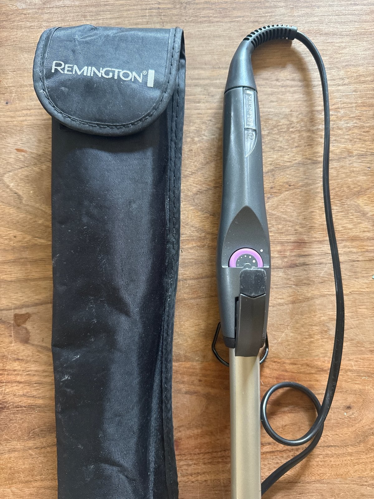 Remington krultang met opbergetui, Ophalen of Verzenden, Gebruikt, Haarverzorging