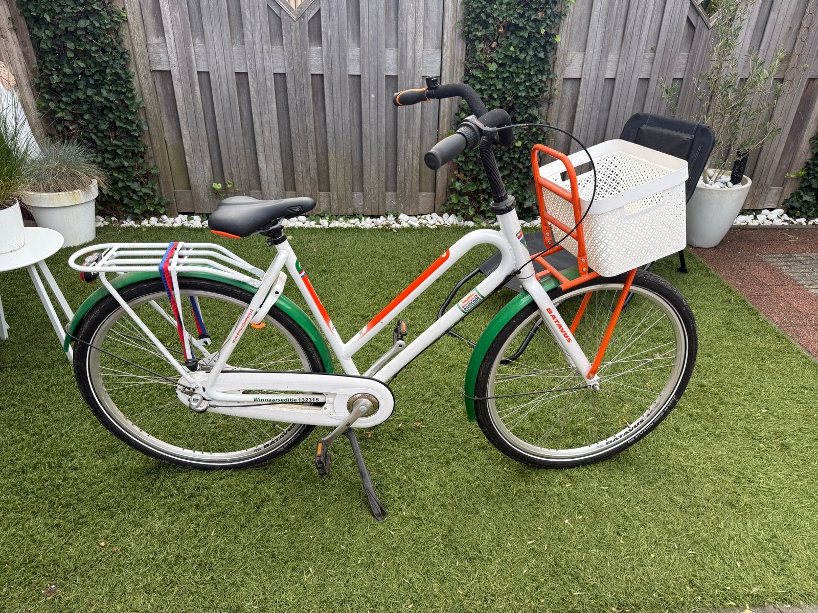 Batavus fiets met lage instap en mandje, Velgrem, Batavus, Ophalen of Verzenden, 50 tot 53 cm