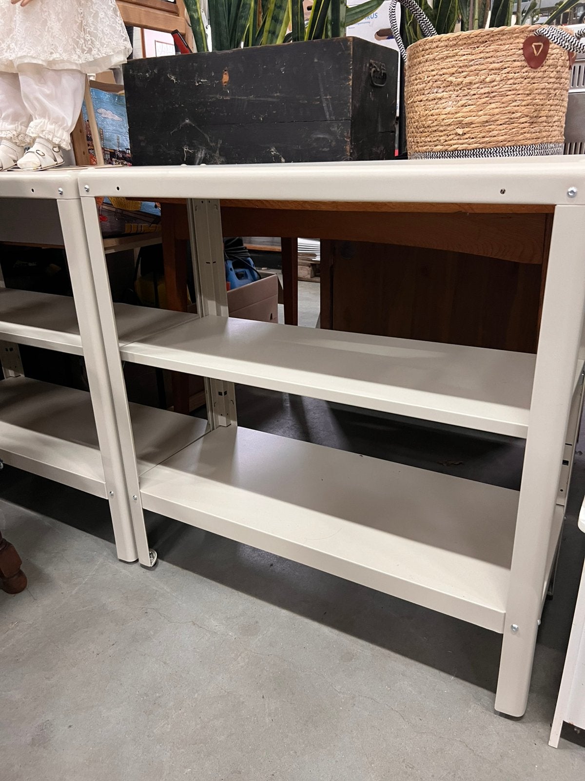 2x IKEA KOLBJÖRN stellingkast beige (binnen/buiten), Huis en Inrichting, Kasten | Stellingkasten, D, Ikea, Ophalen of Verzenden