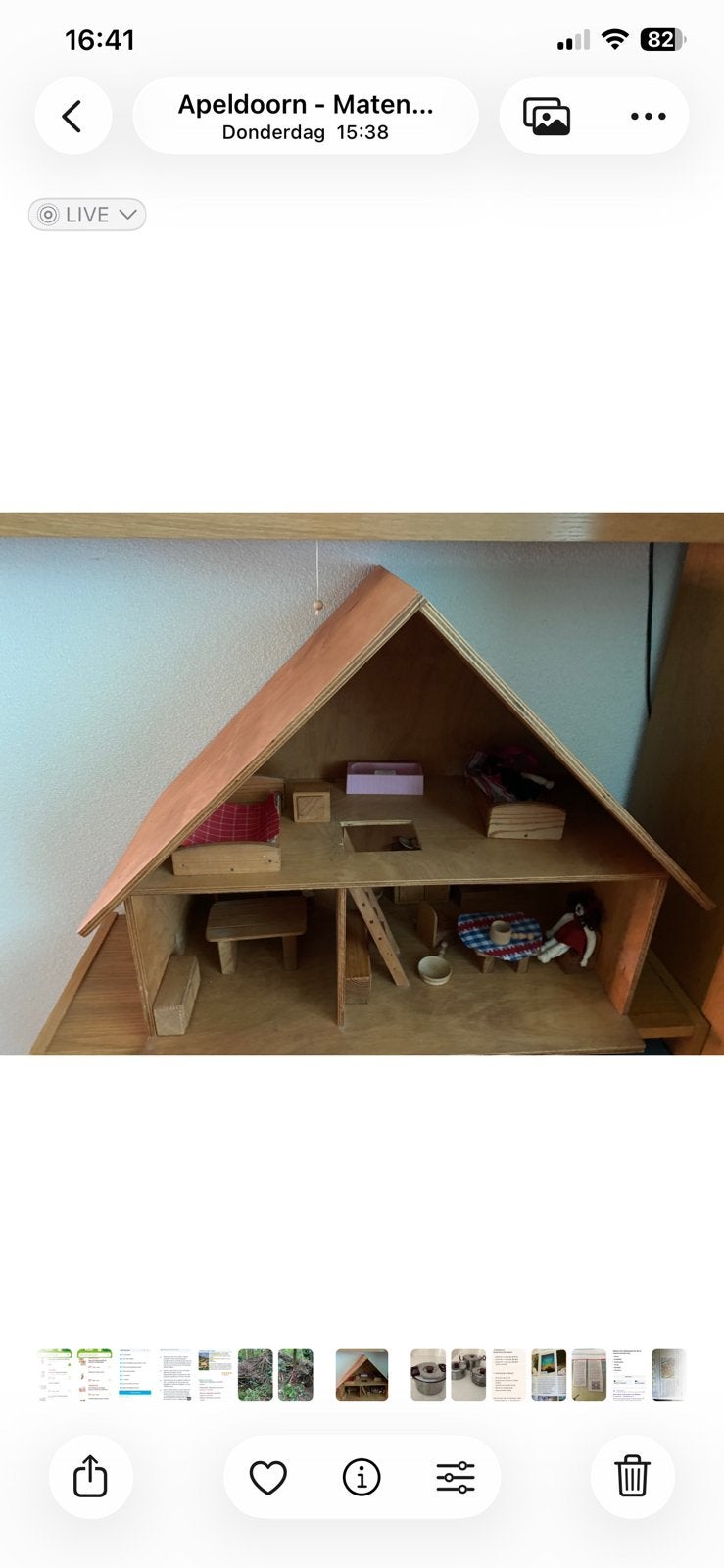 Poppenhuis, Verzamelen, Poppenhuizen en Toebehoren, Ophalen, Zo goed als nieuw, Poppenhuis