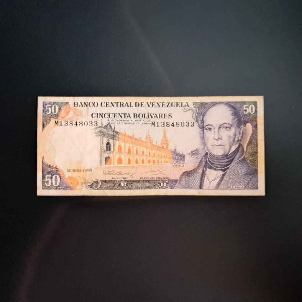 50 bolivar Venezuela #015, Postzegels en Munten, Bankbiljetten | Amerika, Verzenden, Zuid-Amerika, Los biljet