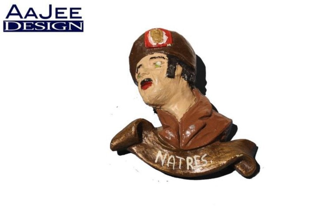 Brocante hoofd van een militair - 1978 - Oranjekazerne, Ophalen of Verzenden