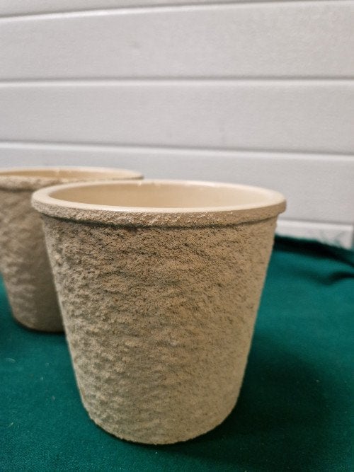 Bloempotten 3 stuks creme ruw, Ophalen of Verzenden, 'T Olde Gre-j, Info@toldegrej.nl, Endepoelstraat 20f Didam