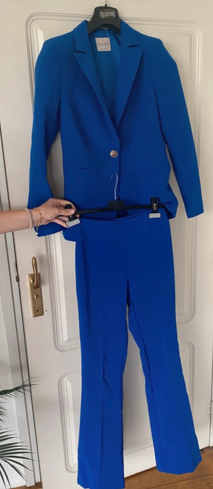 Rinascimento dames pak, Kostuum of Pak, Blauw, Ophalen of Verzenden, Zo goed als nieuw
