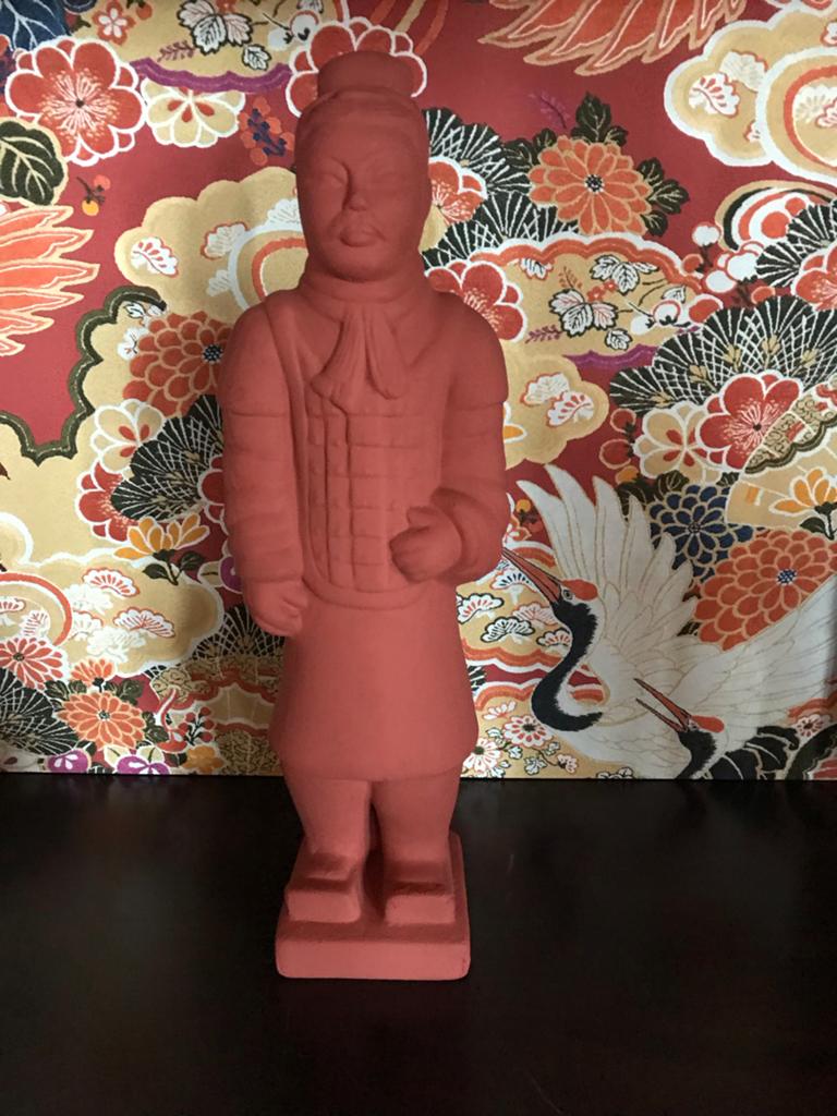 Terracotta Leger Beeldje - Chinees Krijger Standbeeld, Ophalen of Verzenden