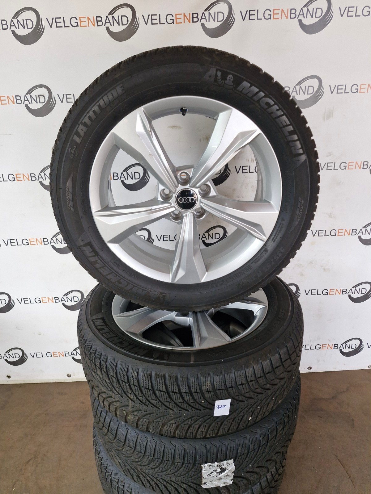 Winterset Audi Q5 SQ5 235 55 19 5x112 66.5 winterbanden, Gebruikt, ., Banden en Velgen, Winterbanden