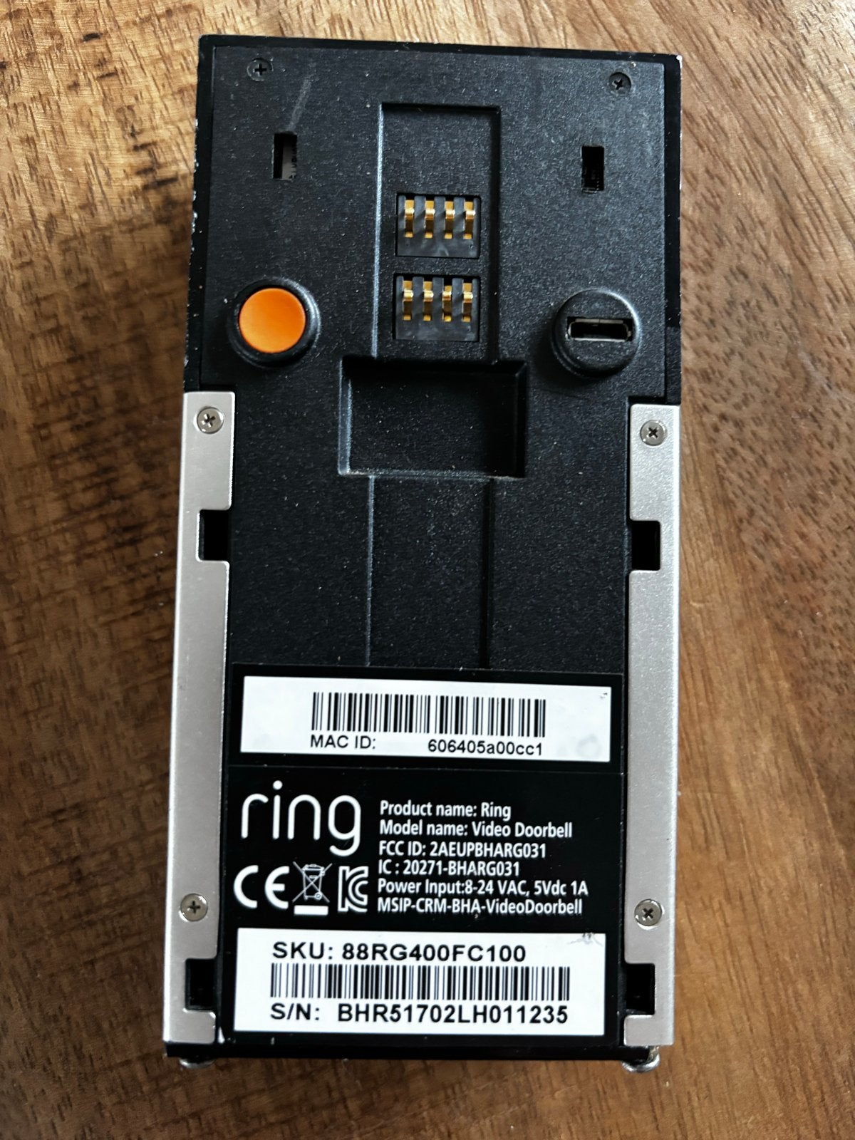 Ring Video Deurbel met Chime en accessoires, Ophalen, Gebruikt