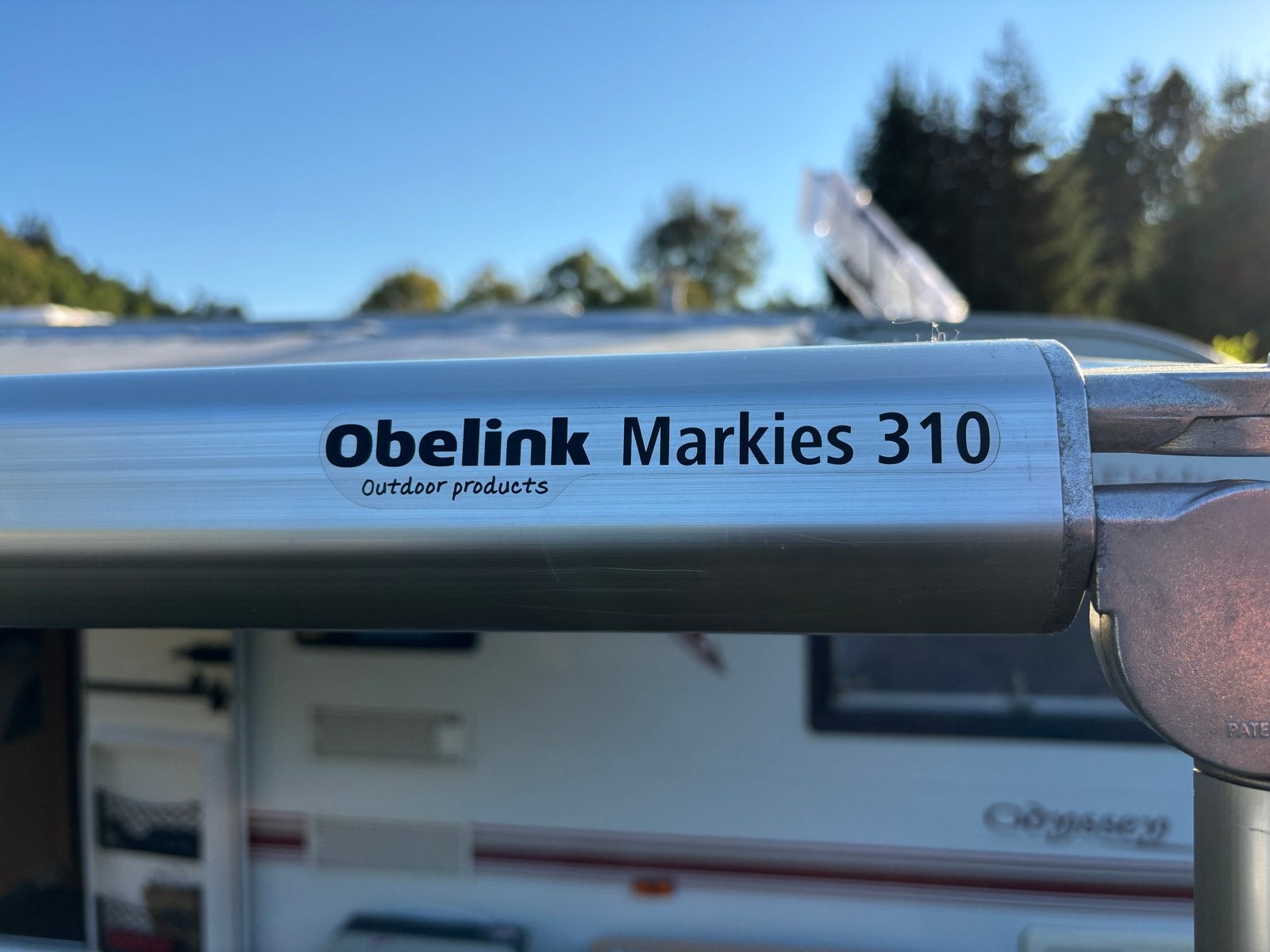 Obelink Markies 310 luifel voor caravan, Ophalen, Gebruikt, Polyester, Overige merken