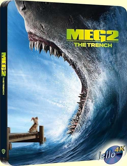 Blu-ray 4K: Meg 2: The Trench (2023 Jason Statham) SteelBook, Ophalen of Verzenden, Nieuw in verpakking, 4K Ultra HD Blu-ray, Actie