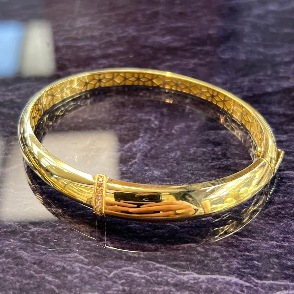 18 karaats gouden armband slavenarmband nieuw, Sieraden, Tassen en Uiterlijk, Armbanden, Ophalen of Verzenden, Nieuw, Goud