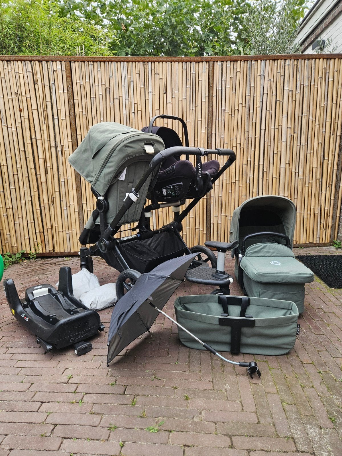 Bugaboo, Donkey 5 duo, Ophalen, Gebruikt, Combiwagen, Duowagen