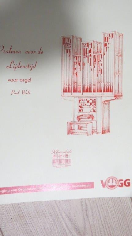 Bladmuziek orgel: Psalmen voor lijdenstijd, Paul Wols Klavar, Muziek en Instrumenten, Bladmuziek, Gebruikt, Artiest of Componist