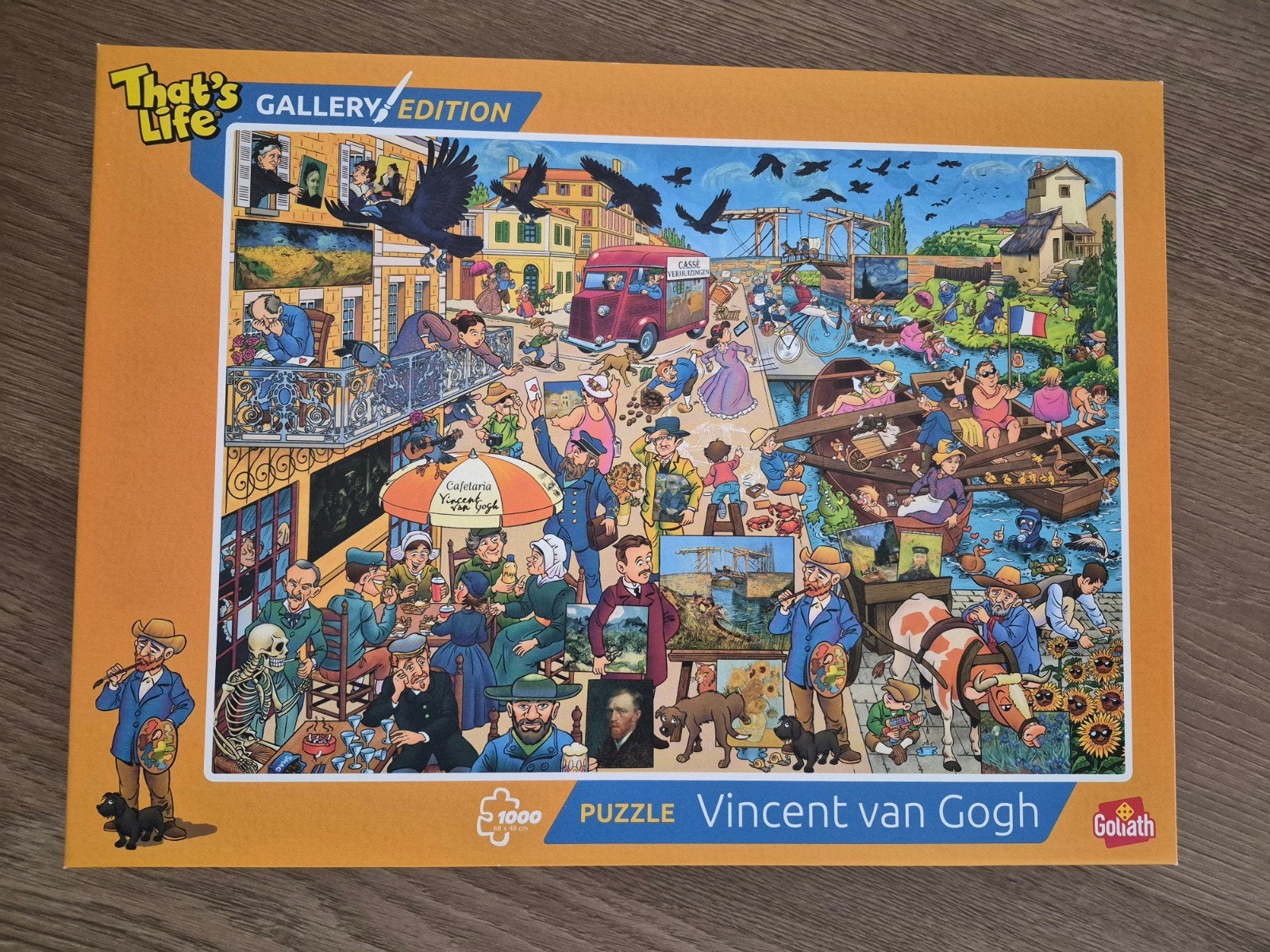 Puzzle thats life gallery edition Vincent van gogh, Ophalen of Verzenden, 500 t/m 1500 stukjes, Zo goed als nieuw, Legpuzzel