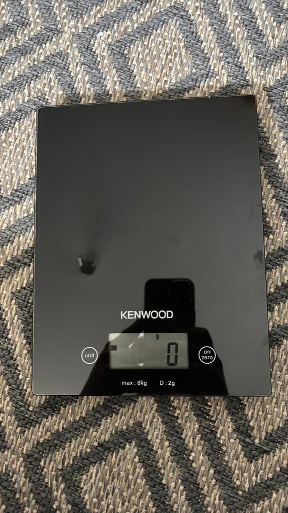Kenwood weegschaal, 1 tot 500 gram, 100 kg of meer, Ophalen of Verzenden, Zo goed als nieuw