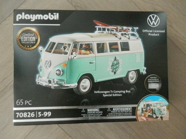 Playmobil VW Bus 70826, nieuw, Complete set, Voertuig, Nieuw, Ophalen of Verzenden