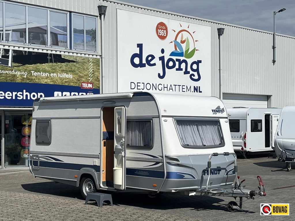 Fendt Saphir 470 TF - Voortent - Luifel, Caravans en Kamperen, Caravans, Rondzit, Bedrijf, Schokbreker, Overige typen