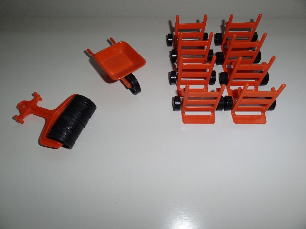 A915 Playmobil Gereedschap van de wegwerkers Jaren 70 / 80, Ophalen of Verzenden, Gebruikt, Losse onderdelen