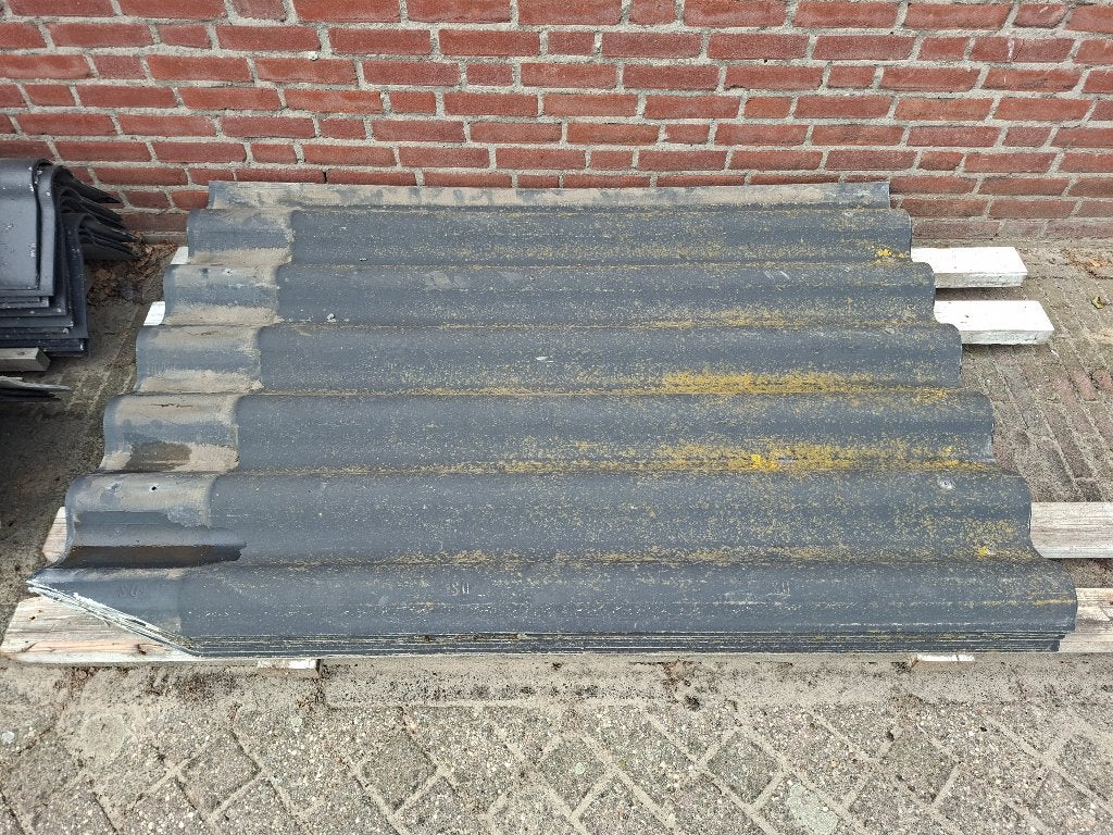 Golfplaten (astbestvrij), Doe-het-zelf en Verbouw, Ophalen, Kunststof, Gebruikt, Zwart