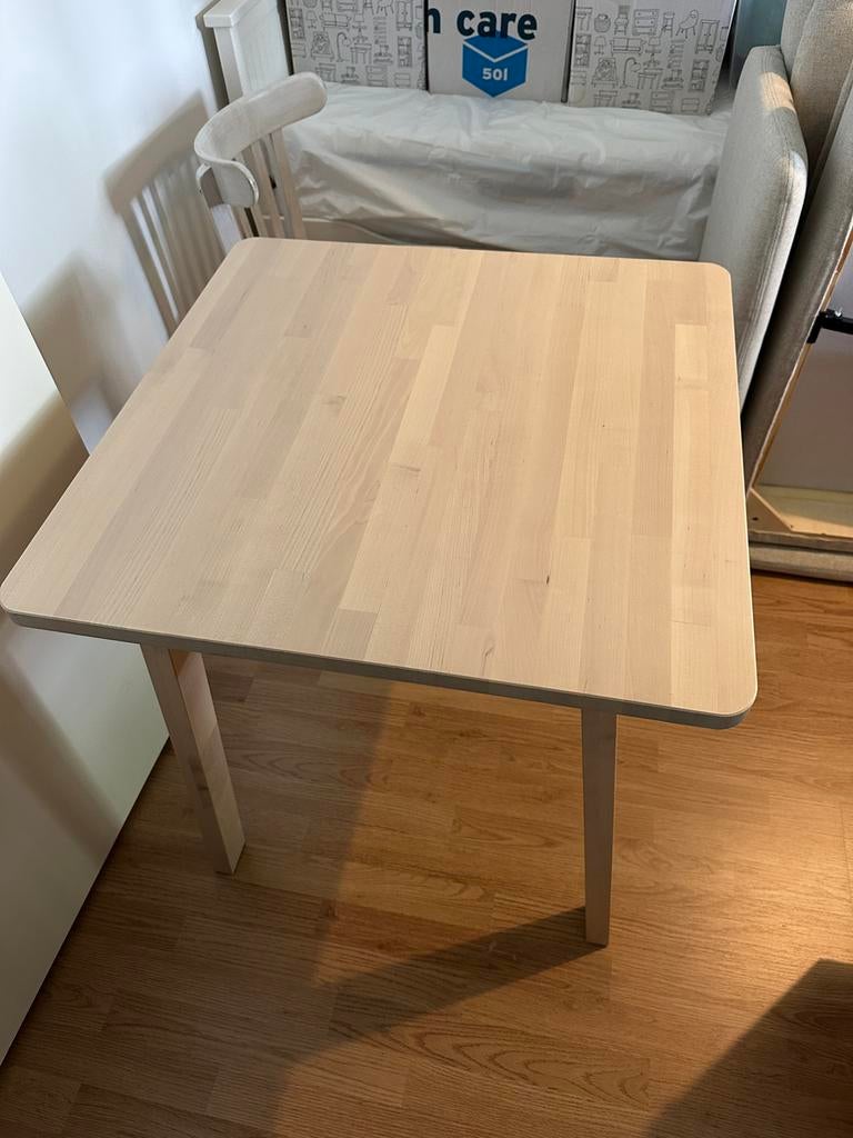 IKEA NORRÅKER Tafel 74x74 cm – Vierkant Eettafel/Bijzettafel, Huis en Inrichting, Ophalen, 50 tot 100 cm, Vierkant, 50 tot 100 cm
