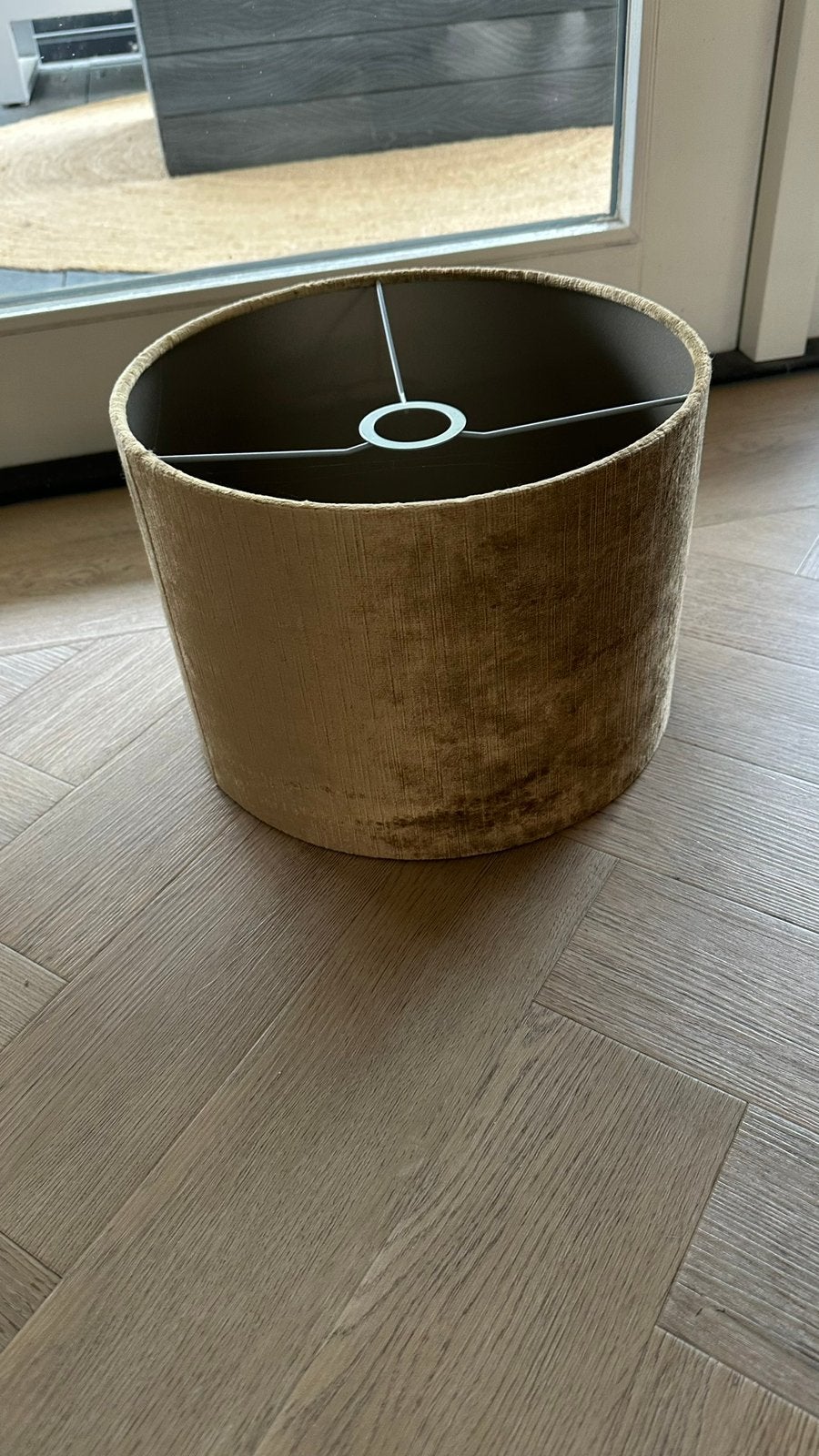 Light and Living goudkleurige lampenkap rond 30 cm, Huis en Inrichting, Lampen | Lampenkappen, Ophalen, Zo goed als nieuw, Rond