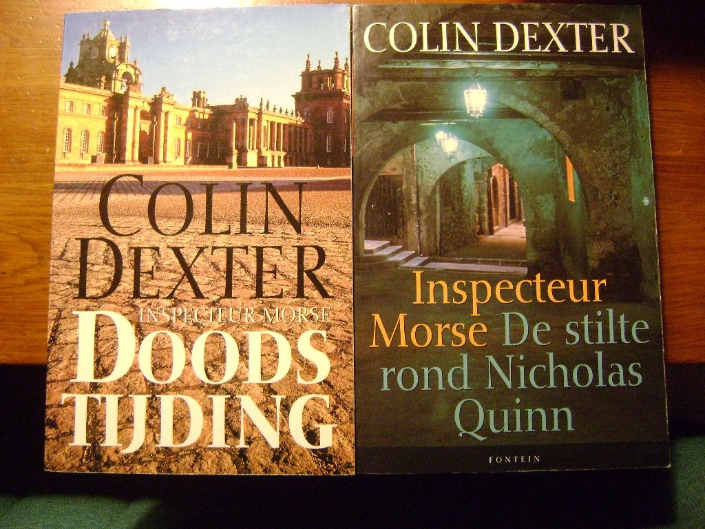 COLIN DEXTER Inspecteur Morse (2x), Ophalen of Verzenden, Gelezen, Colin Dexter