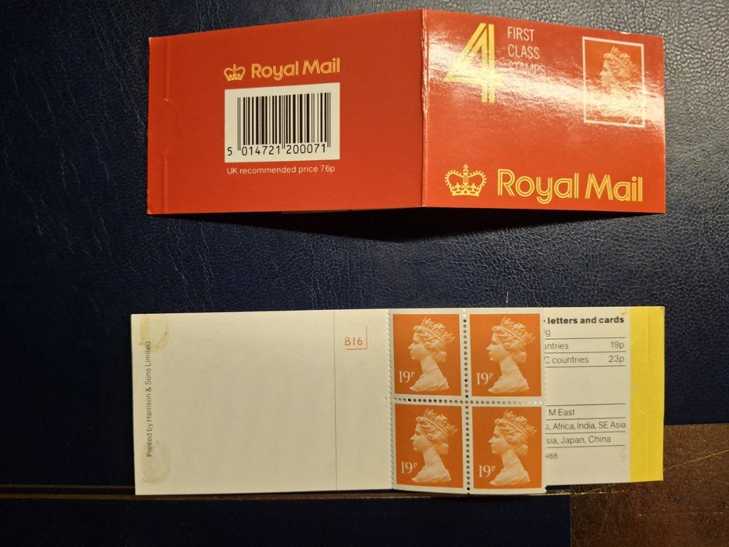 postzegelboekje engeland Hb 0-98 D, Verzenden, Postfris