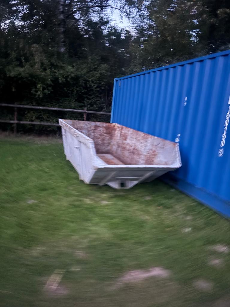 Gebruikte afvalcontainer / puinbak 6m3 paardenmestbak, Ophalen of Verzenden