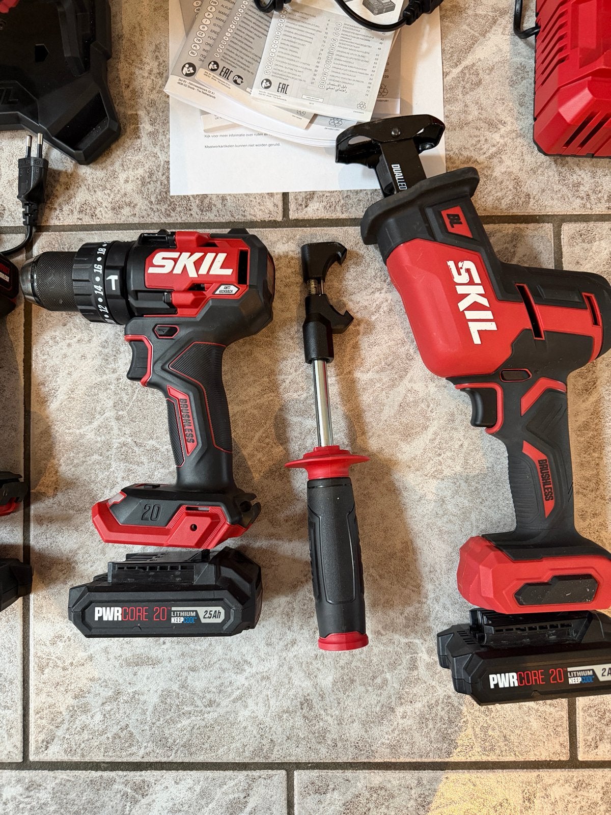 Foto 4 van Uitgebreide set Skil 20V accu gereedschap, lange garantie.