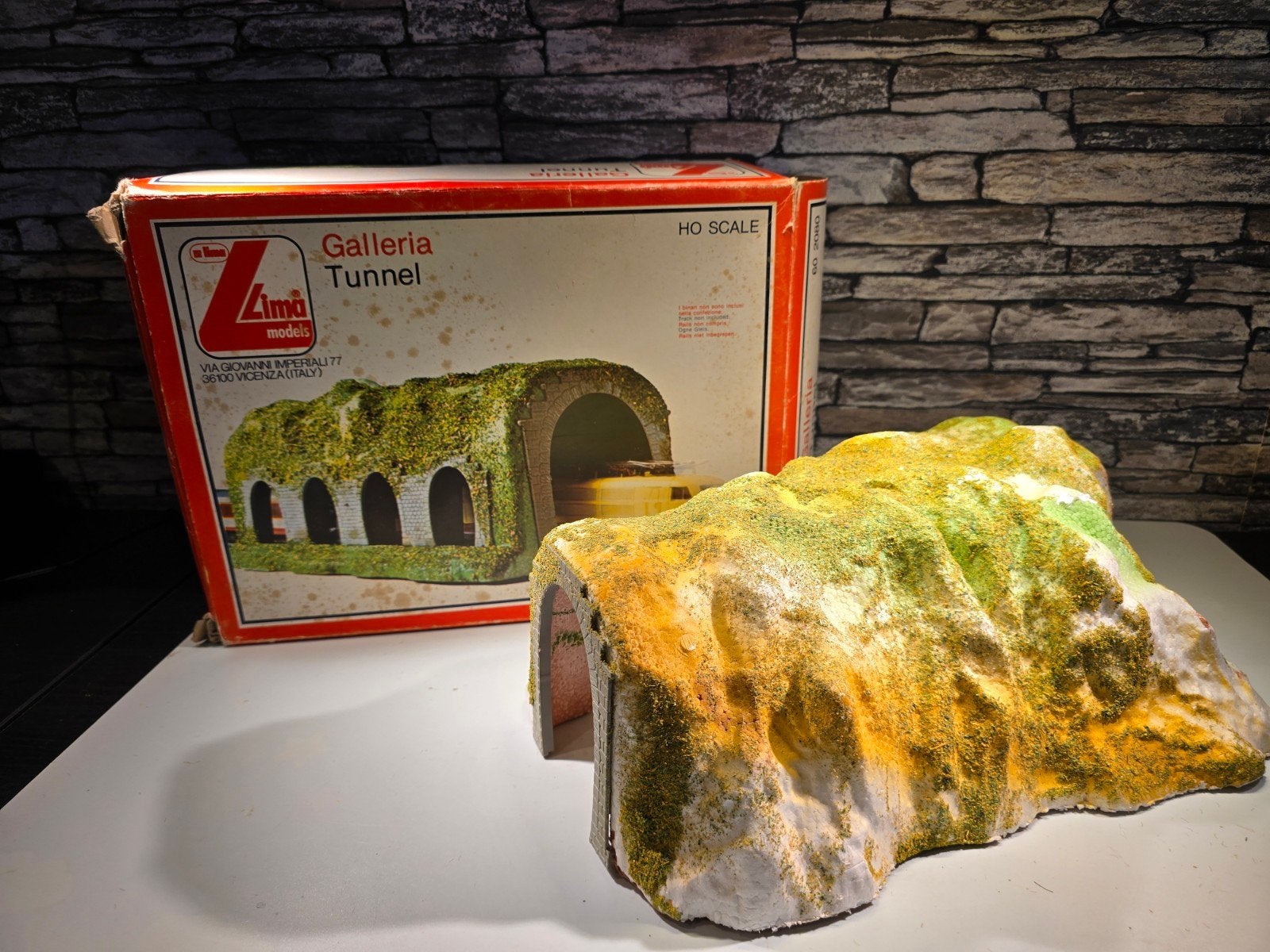 lima vintage boogtunnel HO spoor modeltrein 1:87, Ophalen of Verzenden, Gebruikt, Brug, Tunnel of Gebouw, Lima