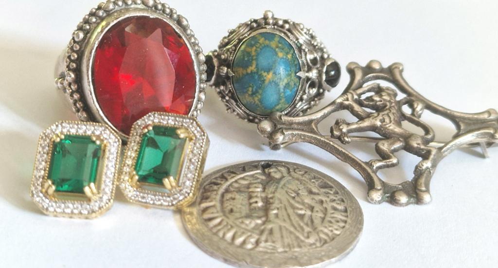 Lot zilveren sieraden., Antiek en Kunst, Ophalen of Verzenden