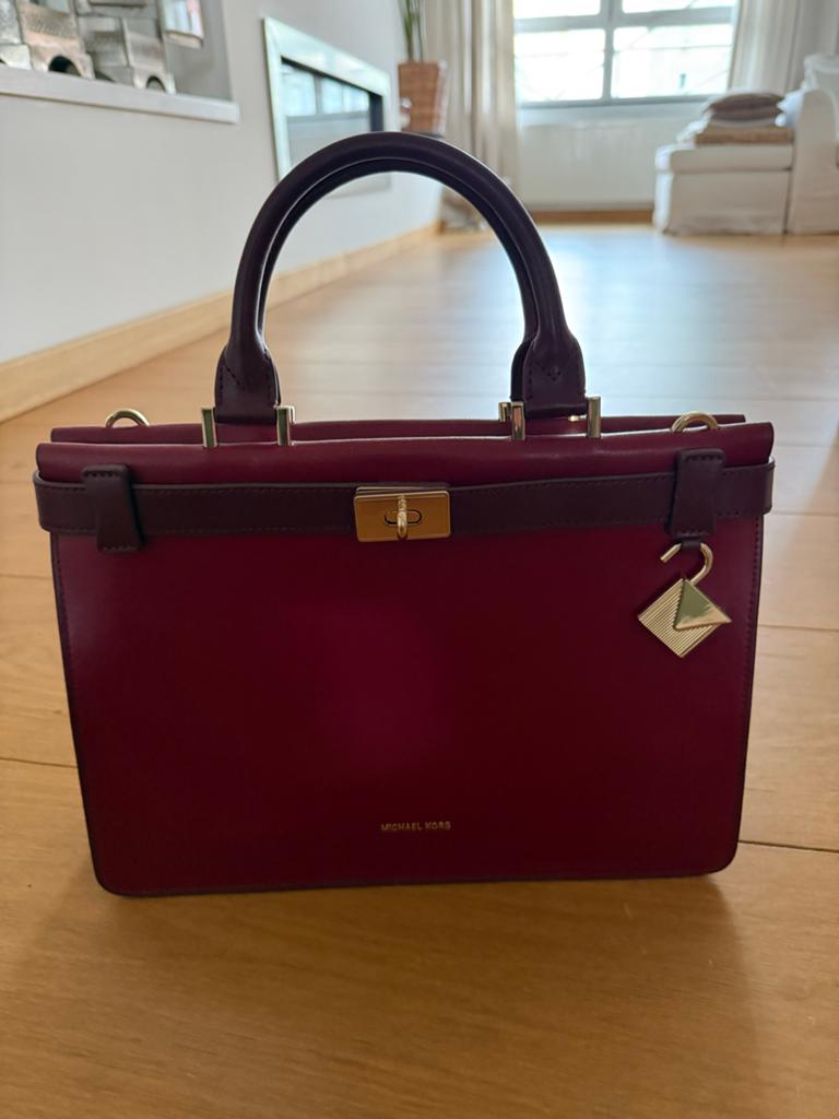 Michael Kors rode lederen tas, Ophalen of Verzenden