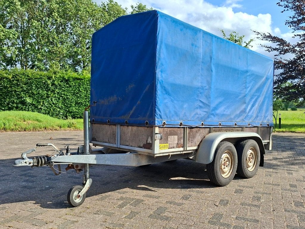 Saris tandemasser aanhangwagen met huif, Ophalen, Gebruikt