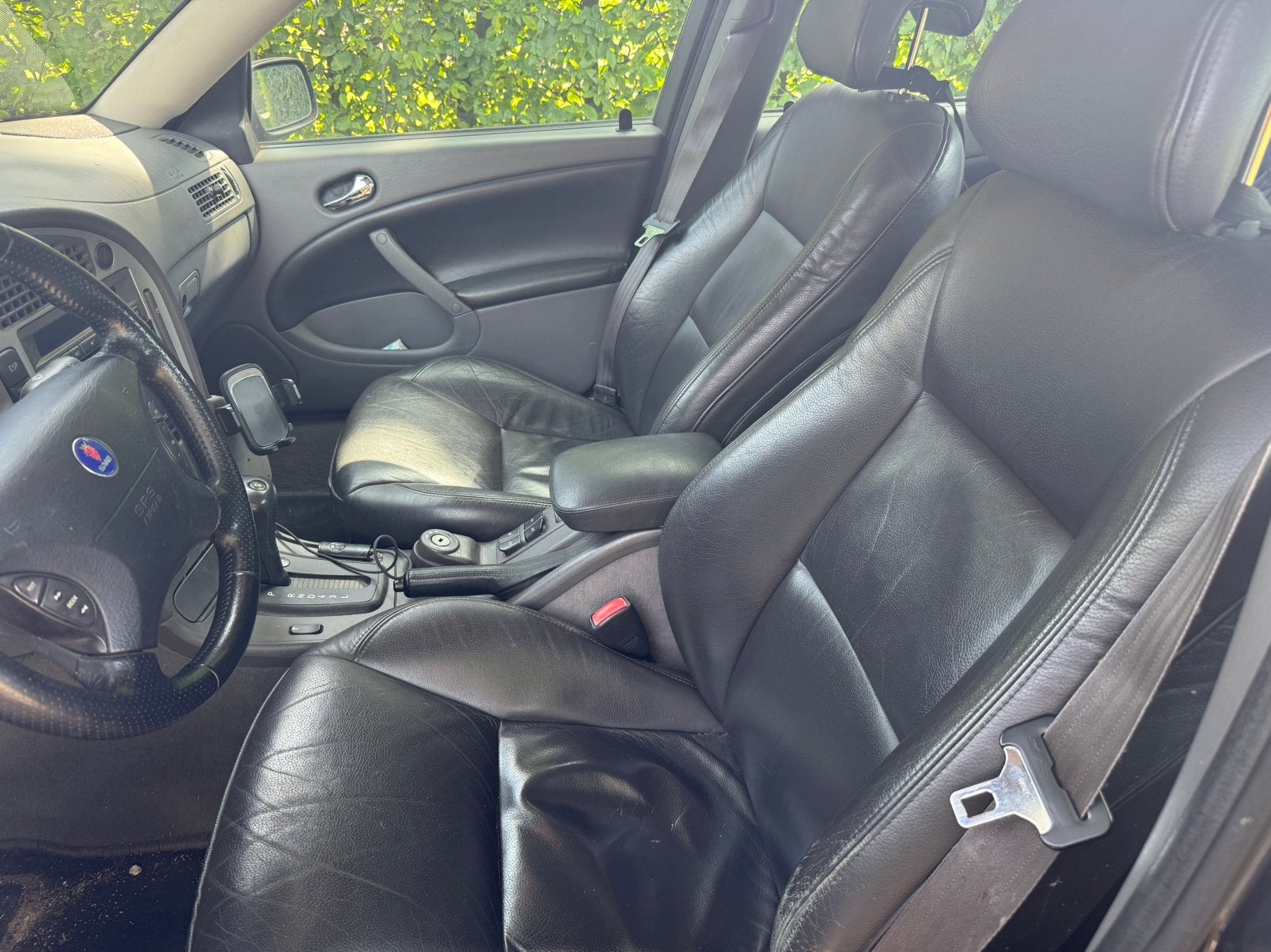 Saab 9-5 2.3 Turbo Aero AUT 2002 Blauw, Auto's, 1800 kg, Zwart, 4 cilinders, 2290 cc