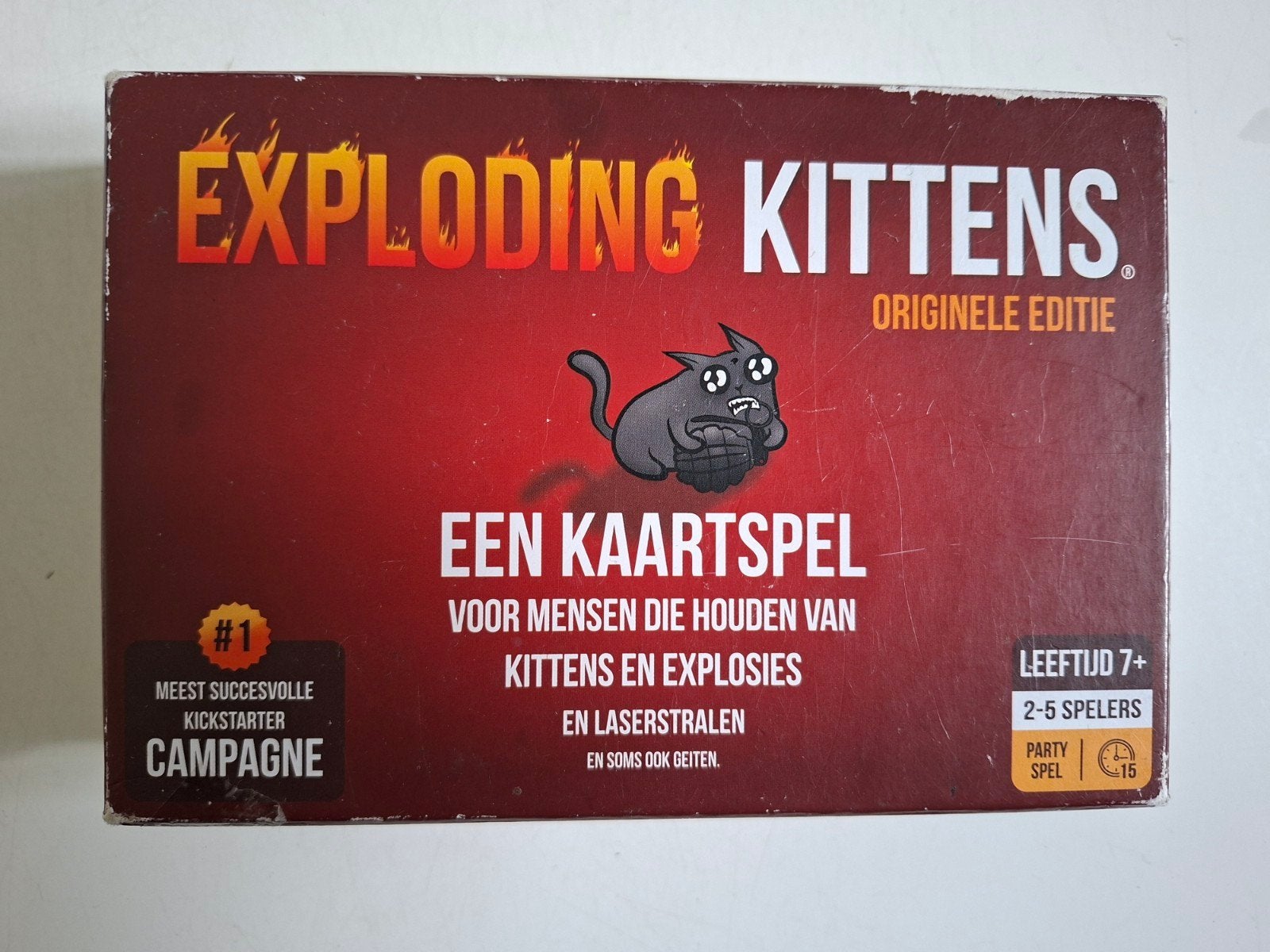 Exploding Kittens - Originele Editie Kaartspel, Een of twee spelers, Ophalen, Gebruikt, Exploding Kittens