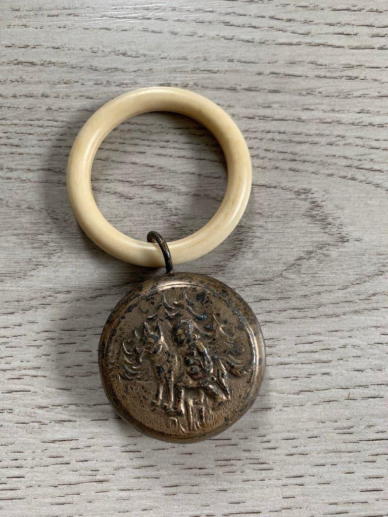 Vintage rammelaar/bijtring van de Spar, Ophalen of Verzenden