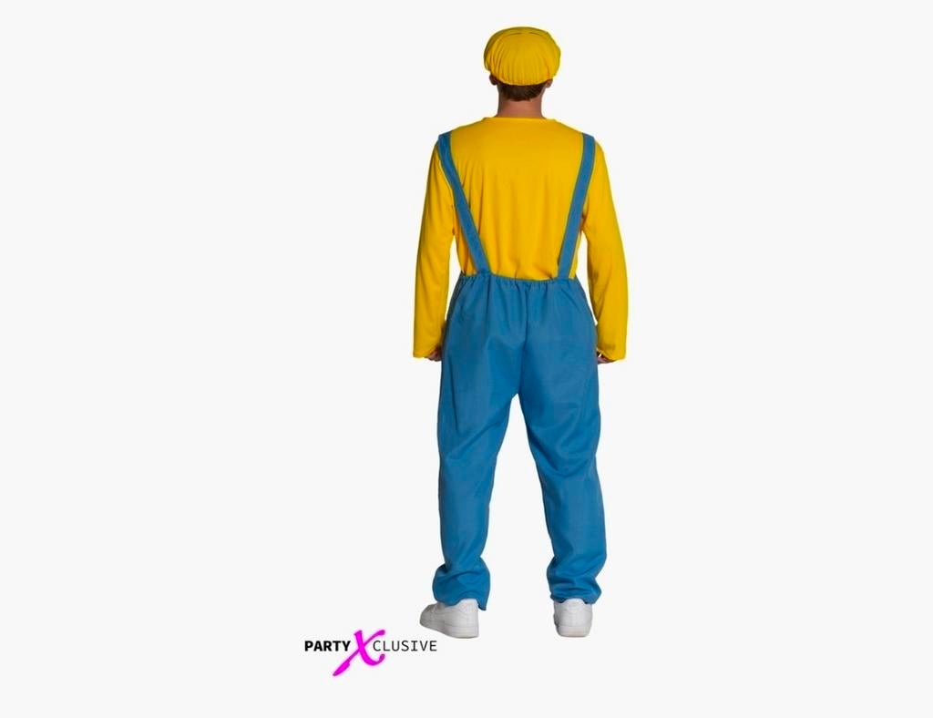 Minion Kostuum Volwassenen - Geel/Blauw Verkleedpak, Ophalen of Verzenden, Nieuw, Pak of Jurk