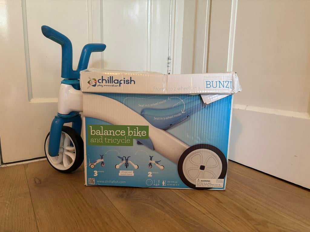 Chillafish Bunzi 2-in-1 Loopfiets en Driewieler, Ophalen, Zo goed als nieuw, Loopfiets
