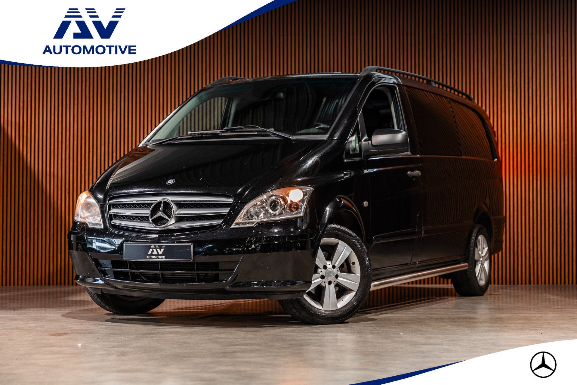 Mercedes-Benz Vito 122 CDI 320 V6 Lang DC Luxe | Dubbel cabi, Auto's, Bestelauto's, Automaat, Euro 5, Gebruikt, Zwart
