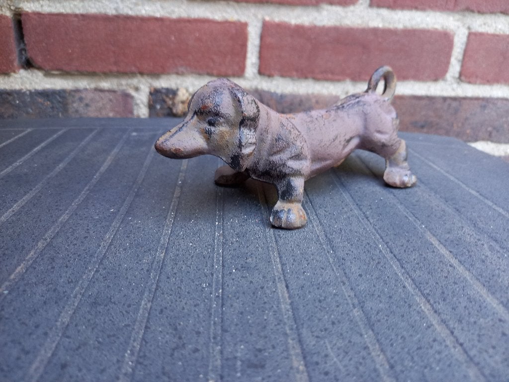 Leuke IJzeren Hond (Teckel), Overige materialen, Onbekend, Ophalen of Verzenden, Onbekend