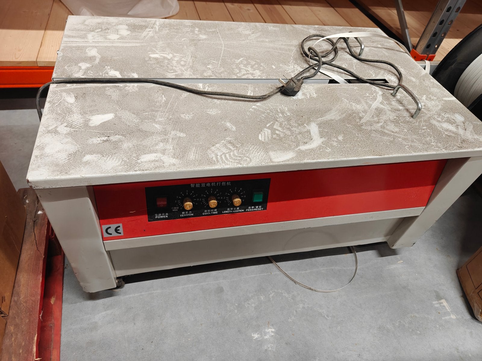 Professionele banderolleermachine voor verpakking, Ophalen