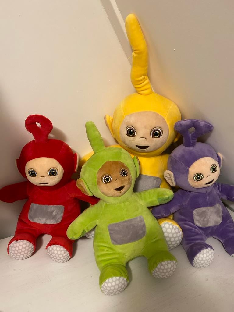Teletubbies knuffels set van 4, Kinderen en Baby's, Speelgoed | Knuffels en Pluche, Ophalen, Gebruikt, Overige karakters, Overige typen